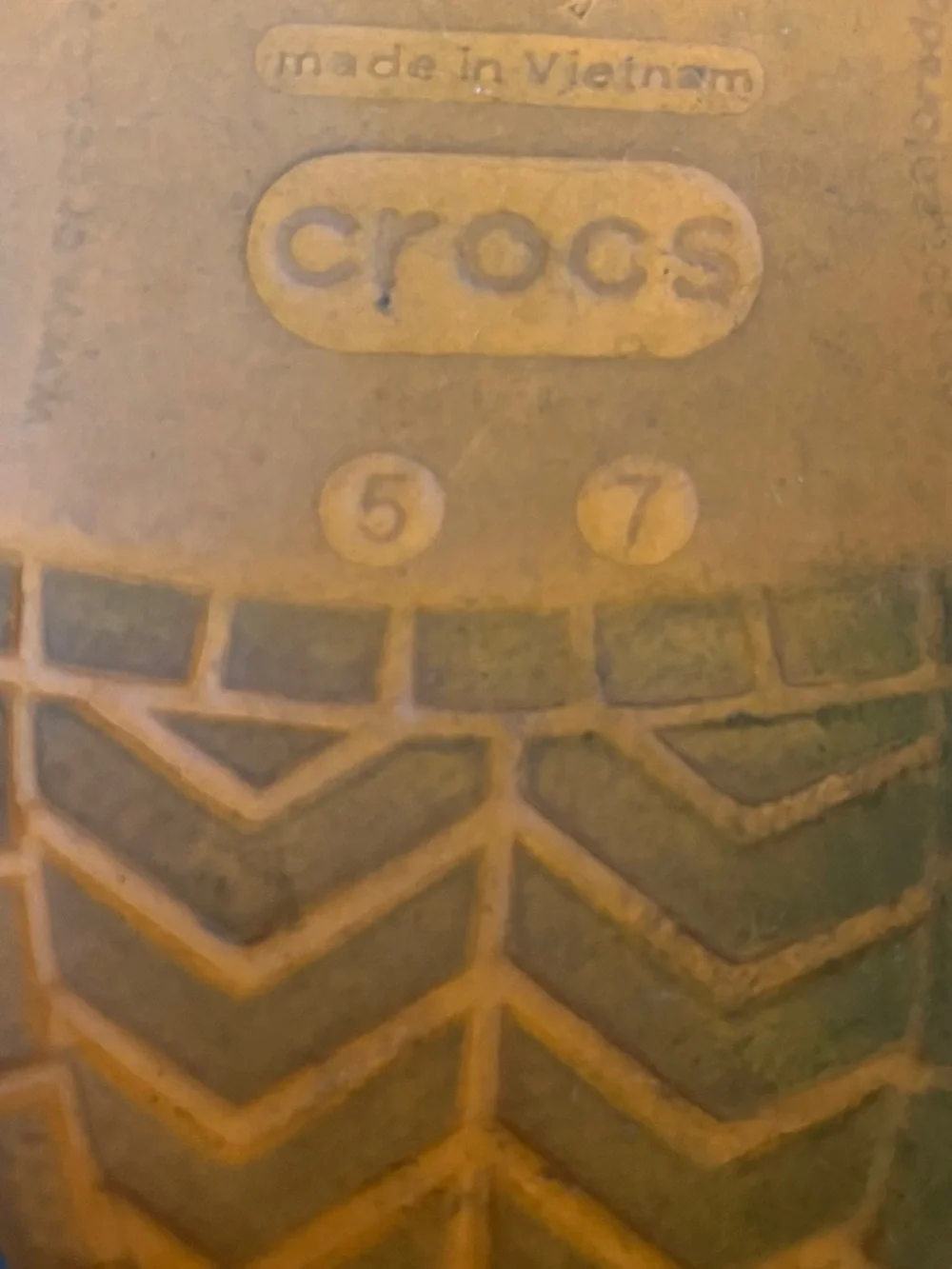 CROCS Kids Orange Clog with Gray Heel Strap